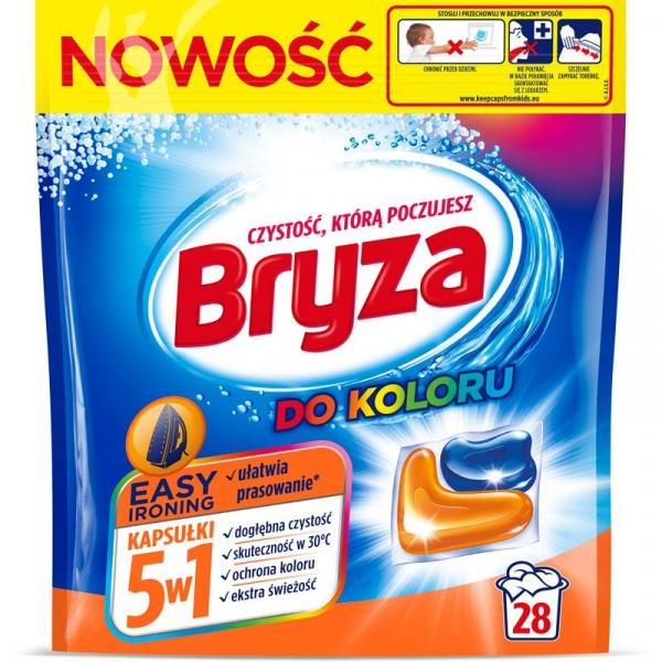 Bryza kapsułki do prania tkanin 28szt. Easy Ironing Color