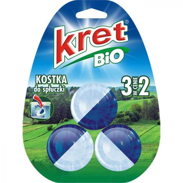 Kret Bio kostka do spłuczki 2+1 gratis