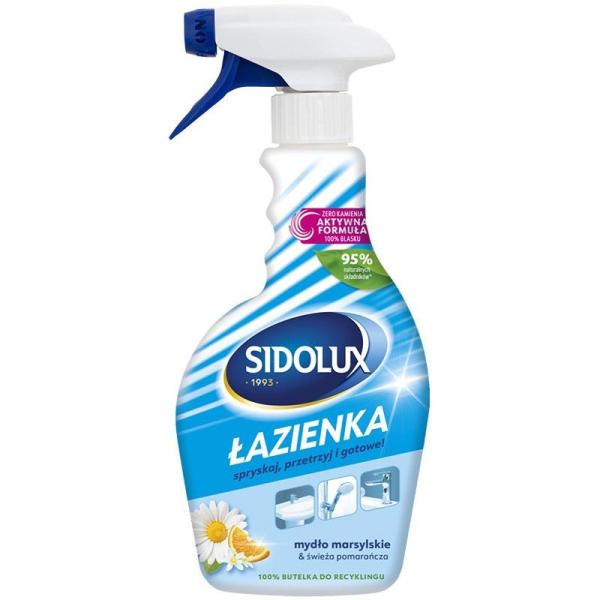 Sidolux płyn do mycia łazienek 500ml Mydło Marsylskie i Świeża Pomarańcza spray