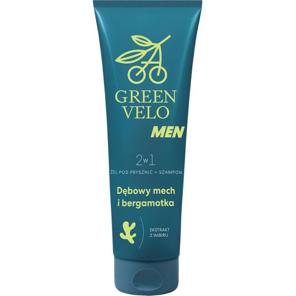 Green Velo Men żel/szampon 2w1 250ml Dębowy Mech i Bergamotka 