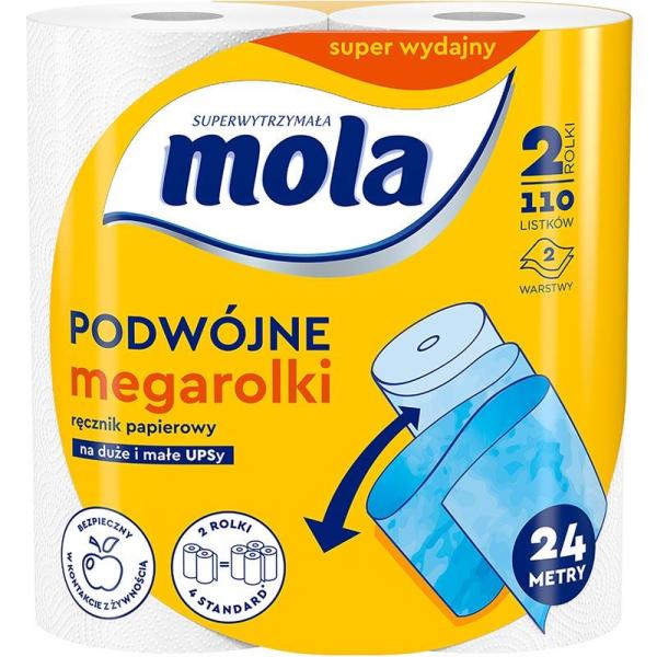 Mola Podwójne Megarolki ręcznik papierowy 2W 2 rolki
