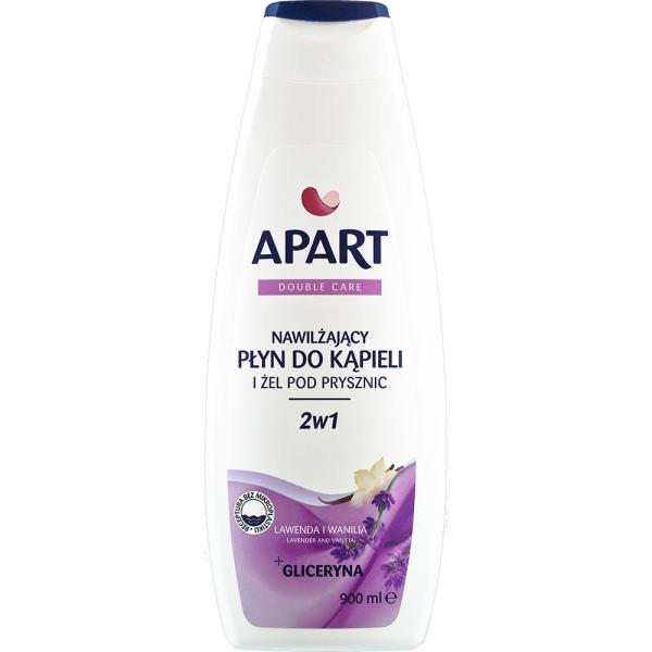 Apart Double Care żel pod prysznic i płyn do kąpieli 2w1 Lawenda i Wanilia 900ml 