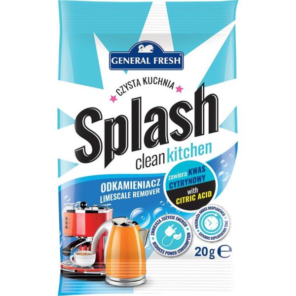 General Fresh Splash odkamieniacz do czajnika lub ekspresu 20g proszek