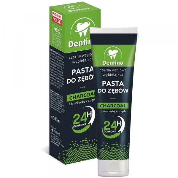 Dentino czarna węglowa pasta do zębów 100ml wybielająca
