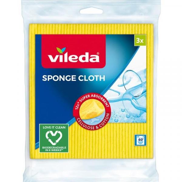 Vileda ściereczki gąbczaste super absorbent 3szt