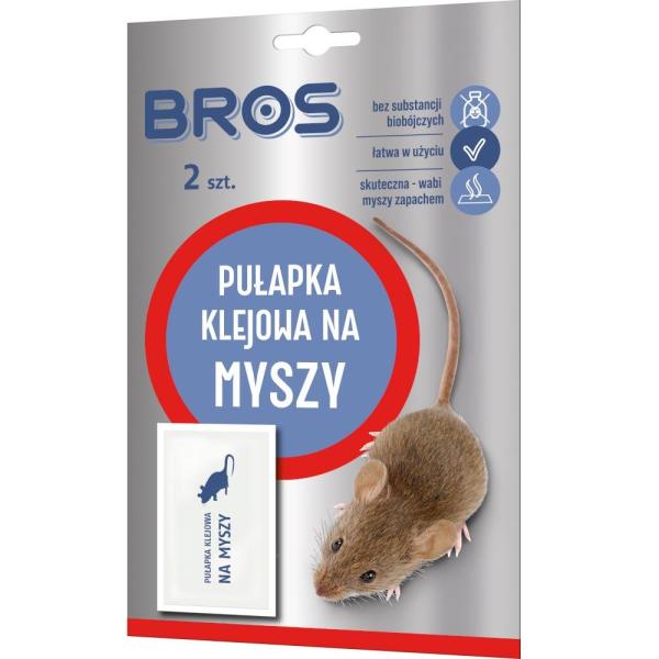 Bros klejowa pułapka na myszy 2 szt.
