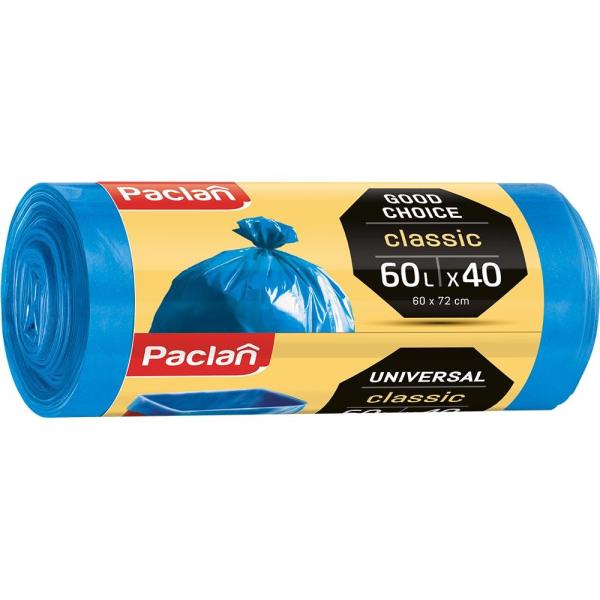 Paclan worki Classic HD 60L/40szt. Niebieskie
