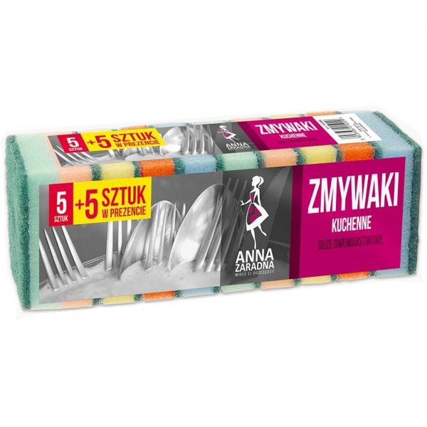 Anna Zaradna zmywak kuchenny 5szt + 5 gratis