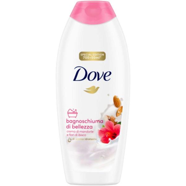 Dove żel pod prysznic i kąpieli migdał i hibiskus 750ml
