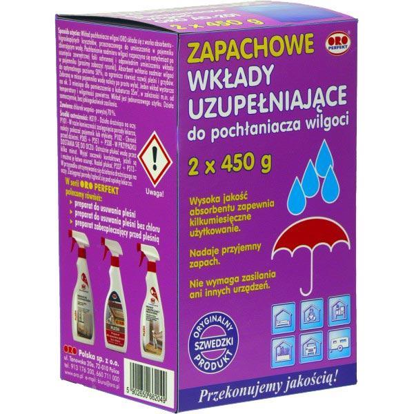 ORO pochłaniacz  wilgoci wkład duo 2x450g zapachowy