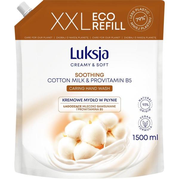 Luksja mydło w płynie Cotton Milk zapas 1500ml
