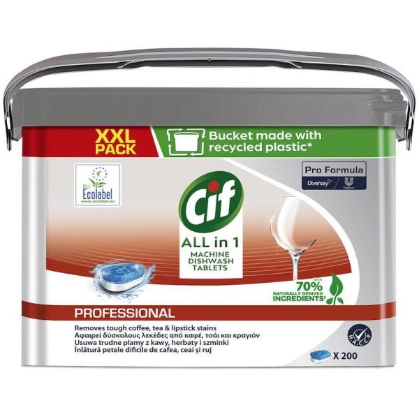 Cif Professional All In 1 tabletki do zmywarek 200 sztuk
