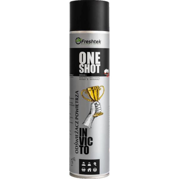 Freshtek One Shot odświeżacz powietrza w sprayu 600ml Invicto