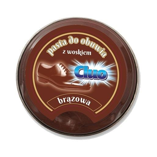 Cluo brązowa pasta do butów w puszce 40ml