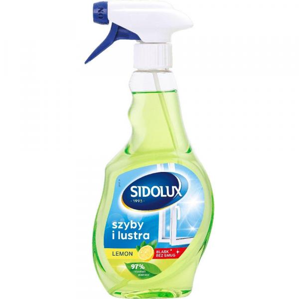 Sidolux Crystal 500ml Lemon - płyn do szyb spray