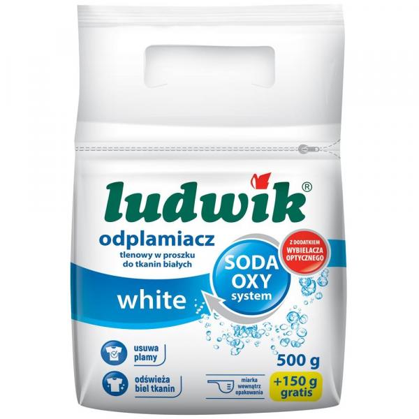 Ludwik odplamiacz w proszku tlenowy White 650g
