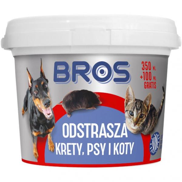 Bros odstraszacz na krety, psy i koty 350+100ml
