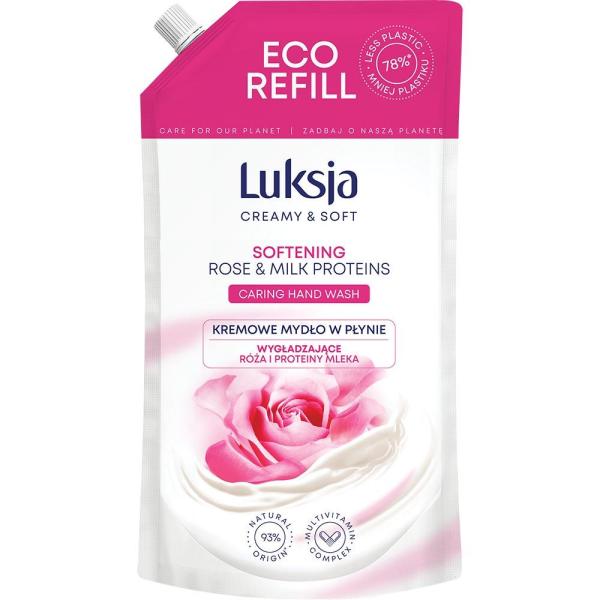 Luksja mydło w płynie Rose & Milk Proteins 900ml zapasrn