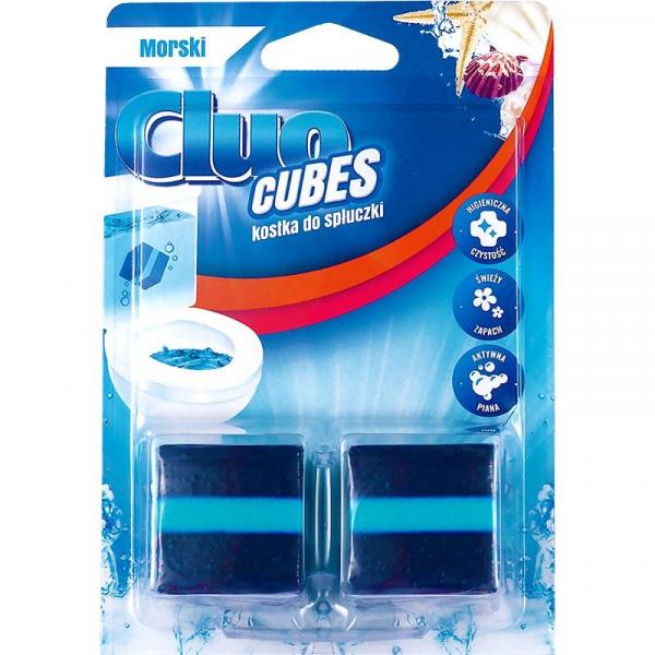 Cluo kostka do spłuczki kwadrat Cubes morska 2x50g
