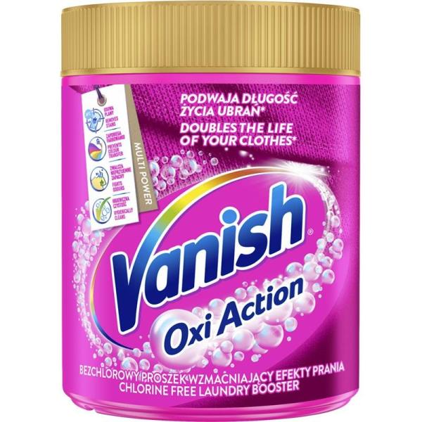 Vanish Oxi Action Pink odplamiacz w proszku 470g
