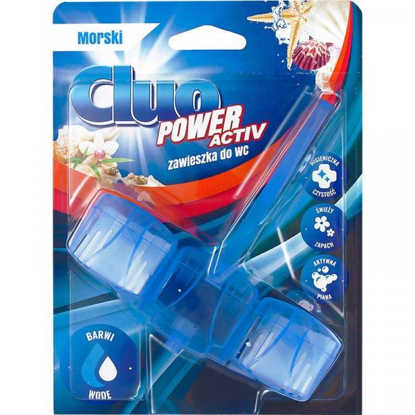 Cluo Power Activ kostka do WC barwiąca 45g Morska
