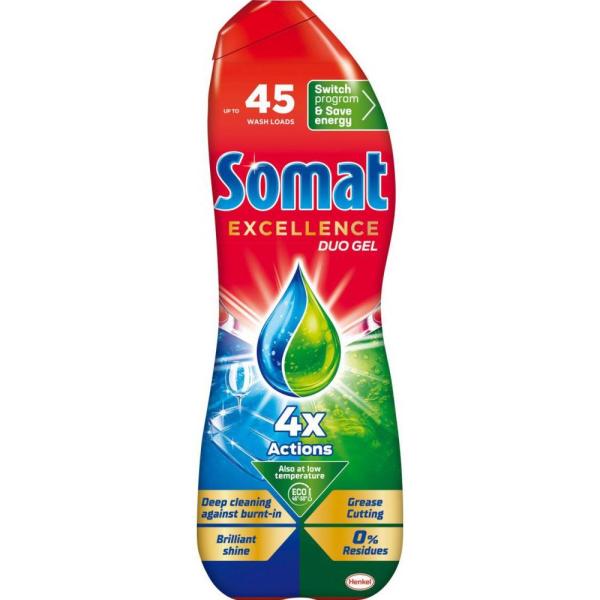 Somat Excellence Duo Gel żel do zmywarek 810ml (Pogromca Tłuszczu) 