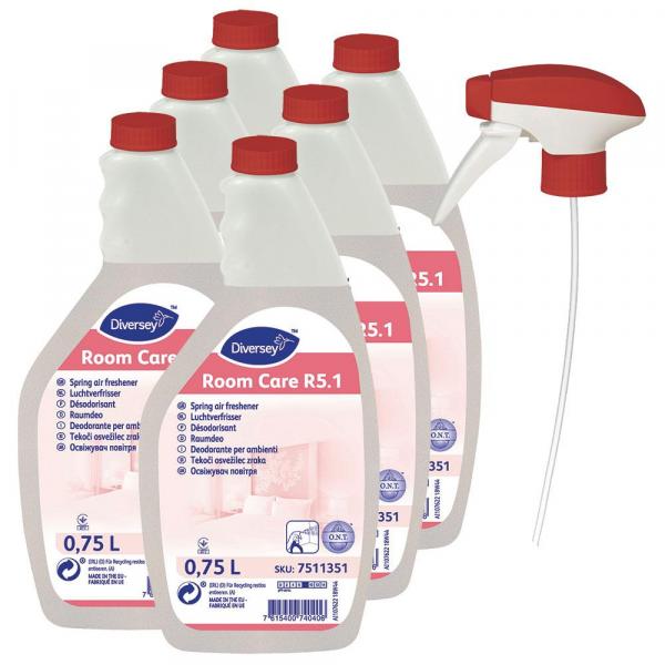 Diversey PAKIET Room Care R5.1 odświeżacz powietrza 6x750ml