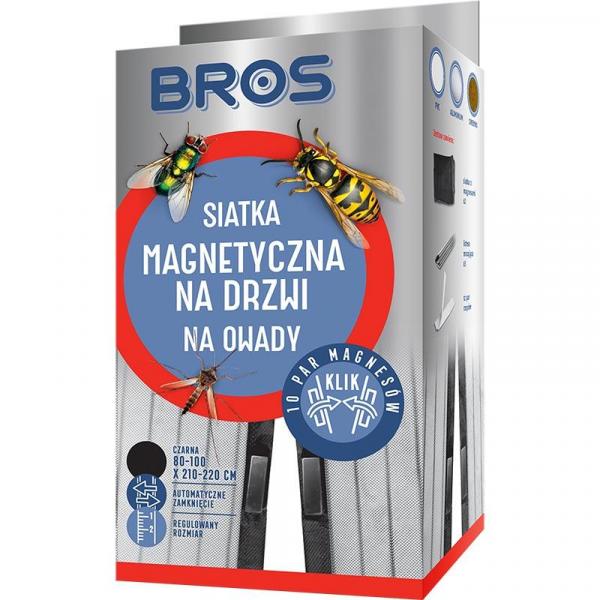 Bros siatka na drzwi czarna 100x220